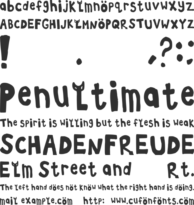 Loded Diper font preview