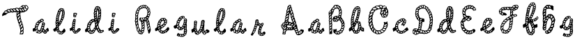 Talidi Regular font