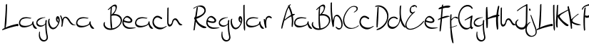 Laguna Beach Regular font