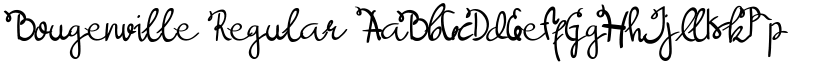 Bougenville font download