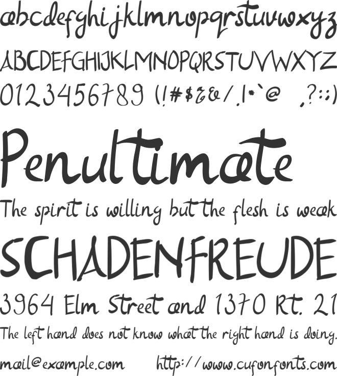 Sweet Bites font preview