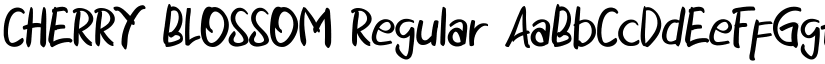 CHERRY BLOSSOM Regular font