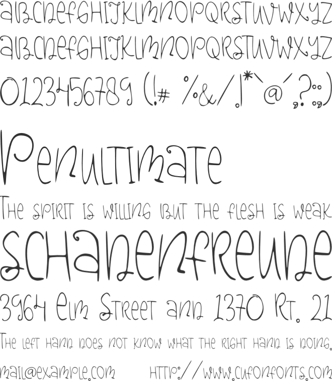 Bird Symphony font preview