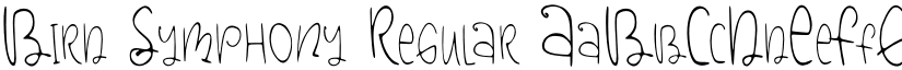 Bird Symphony Regular font