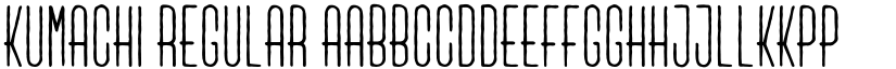 Kumachi Regular font