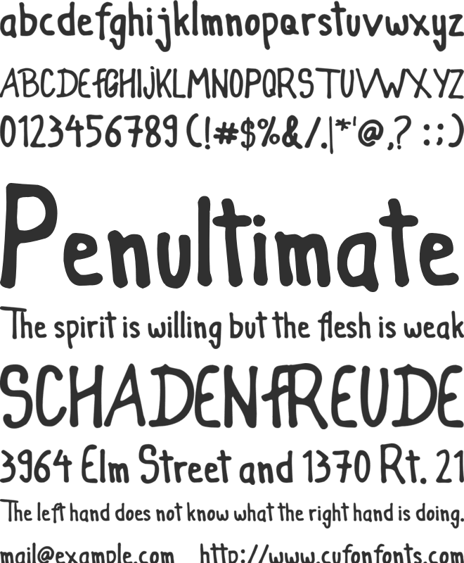 Child emperor font preview