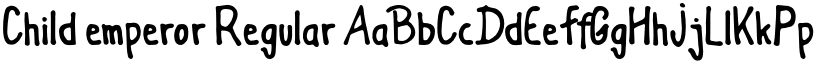 Child emperor Regular font