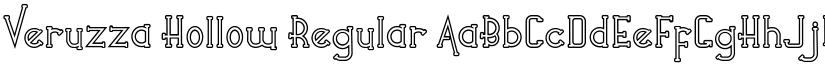 Veruzza Hollow Regular font
