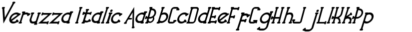Veruzza Italic font