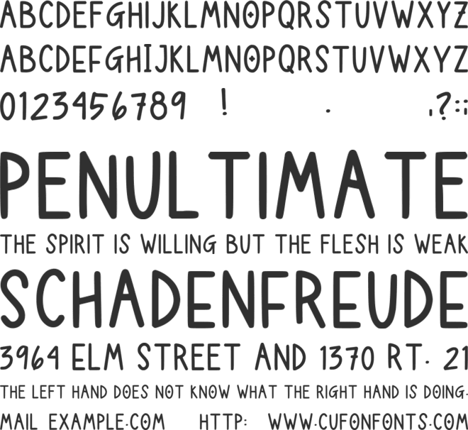 Shadeogrey font preview