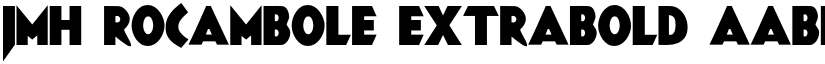 JMH ROCAMBOLE Extrabold font