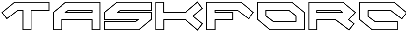 Taskforce Condensed Outline font
