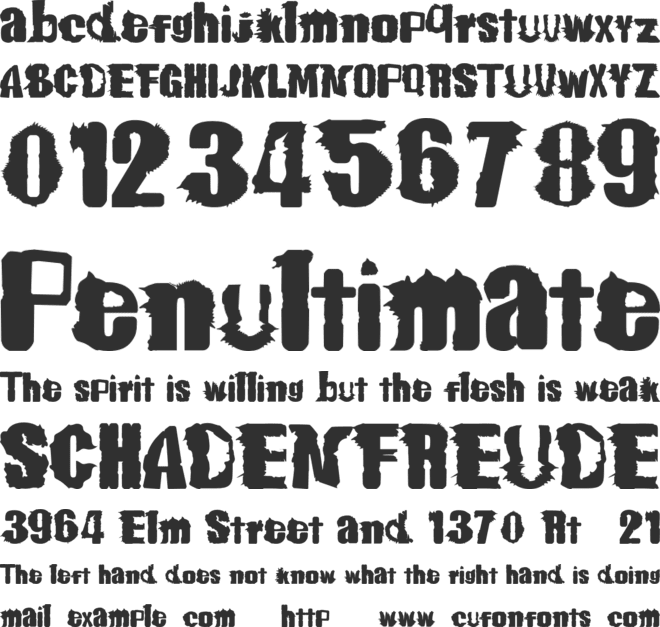 Mexico Hypoxic Zone font preview
