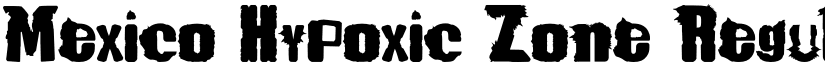 Mexico Hypoxic Zone Regular font