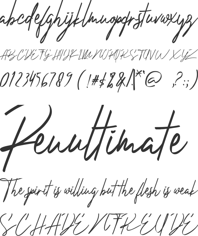 Elizavetha font preview