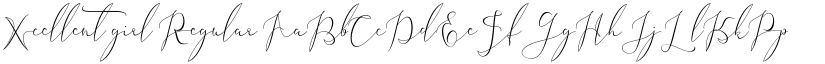 Xcellent girl Regular font