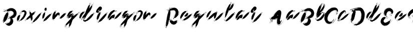 Boxingdragon font download