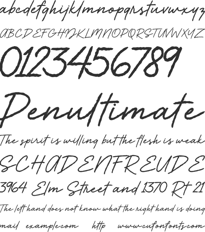 Eleanor Rigby font preview