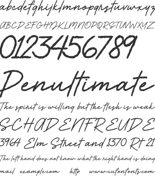Eleanor Rigby font preview