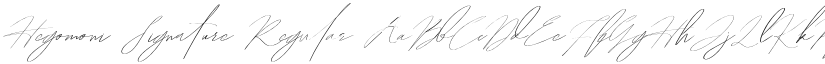 Hegomoni Signature font download