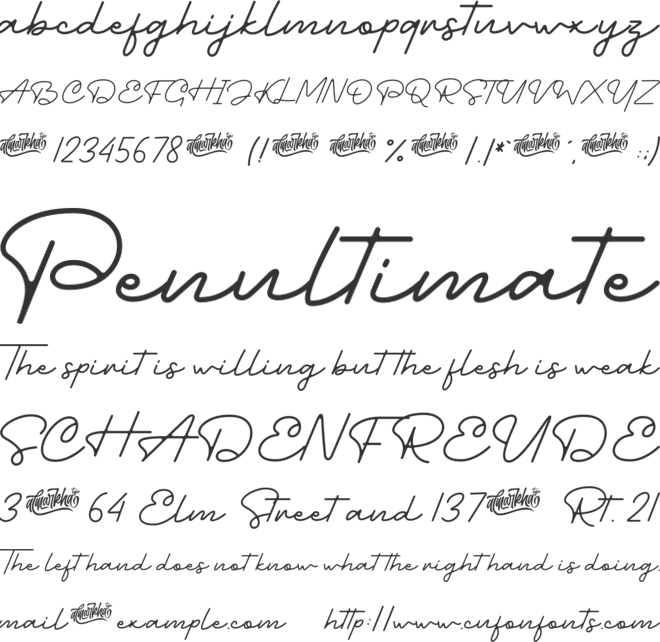 Charlotte Amalie font preview