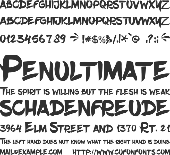 Hello Pinky font preview