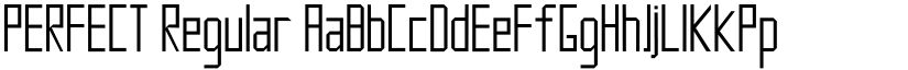 PERFECT Regular font