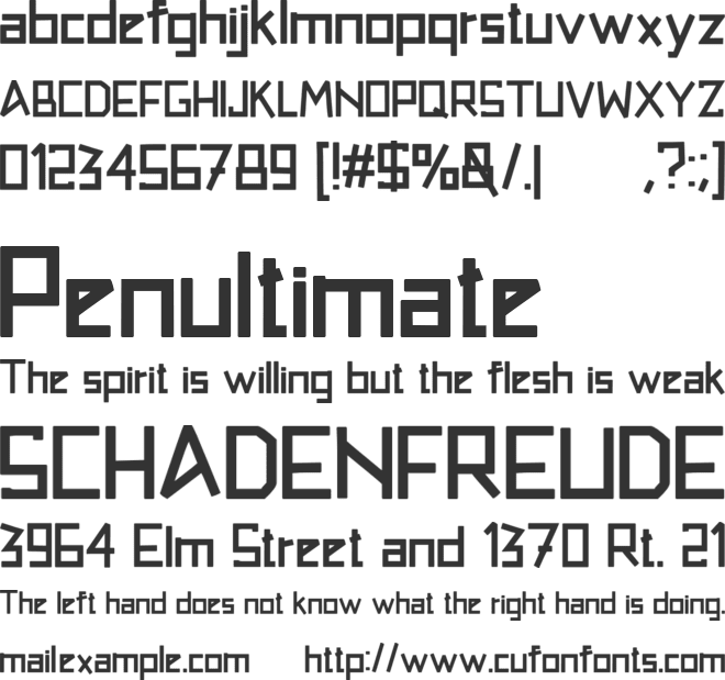 Tadeliji font preview