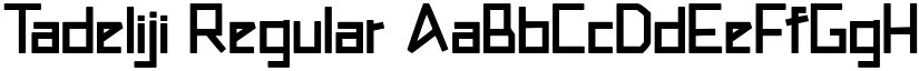 Tadeliji Regular font