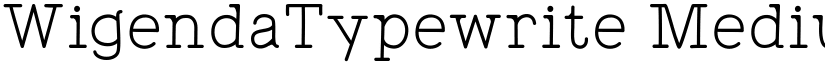 WigendaTypewrite Medium font