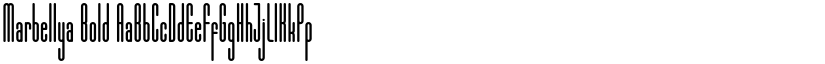 Marbellya Bold font