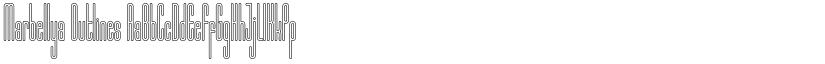 Marbellya Outlines font