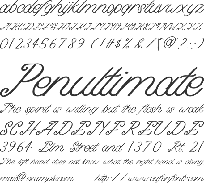 Bridge of Astania font preview