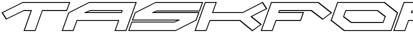 Taskforce Outline Italic font