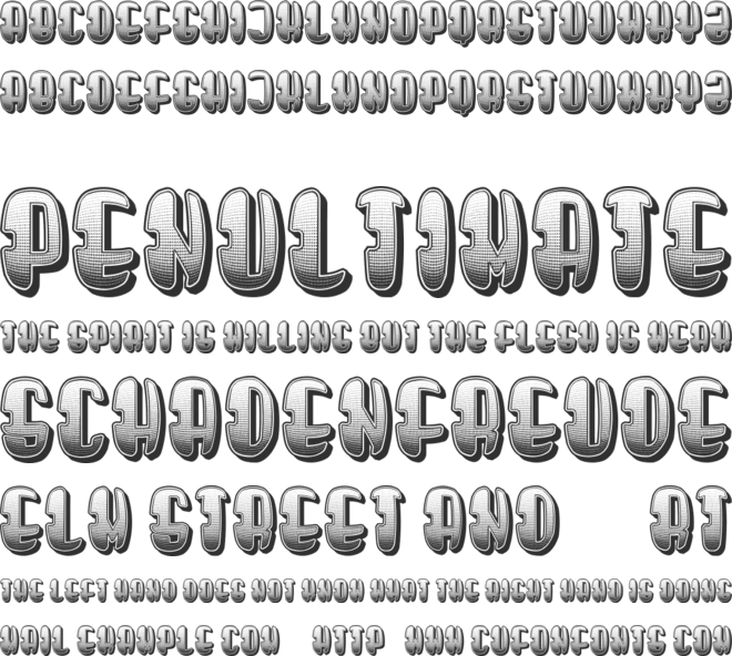 Poetico font preview