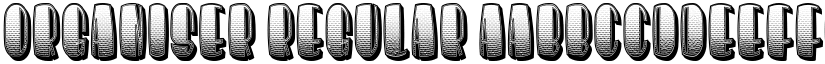 Organiser Regular font