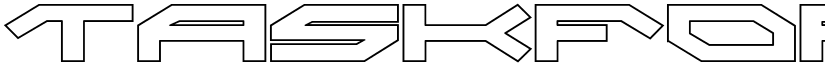 Taskforce Outline font