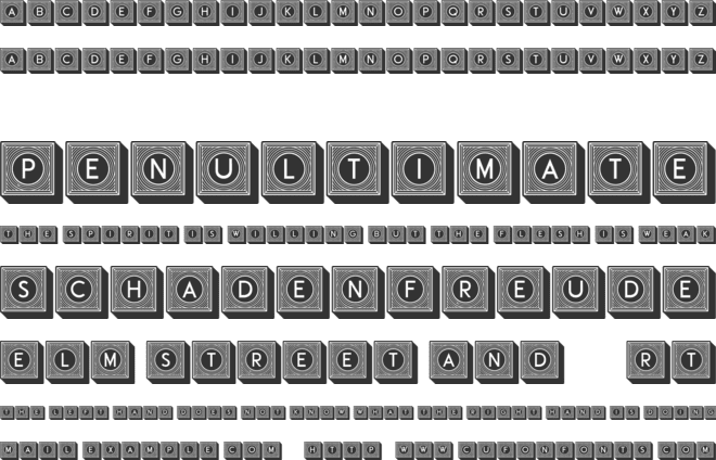 Capitalica font preview