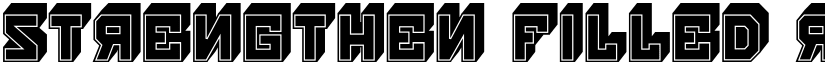 Strengthen Filled Regular font