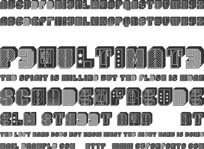 Moscowian Party font preview