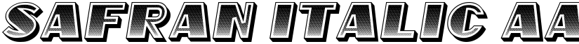Safran Italic font