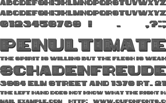 Mafioza font preview
