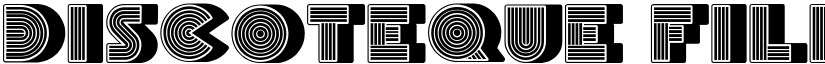 Discoteque Filled Regular font
