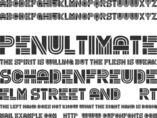 Rude font preview