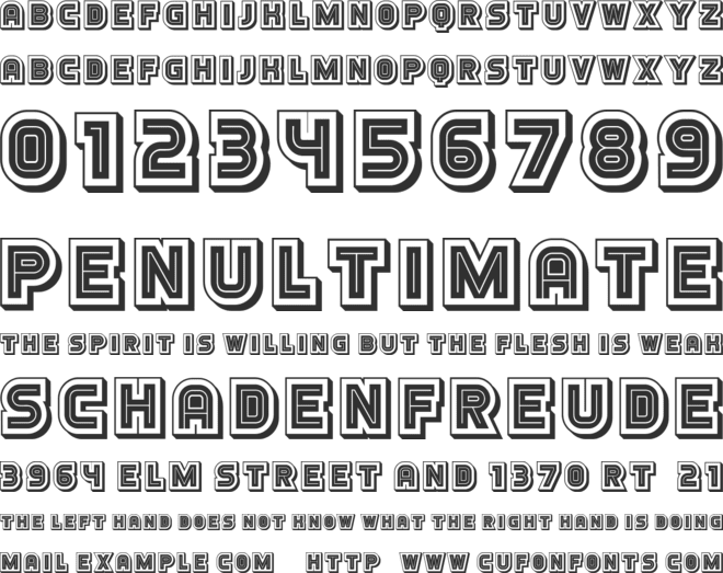 Catharsis font preview