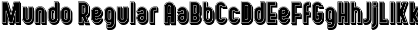 Mundo Regular font