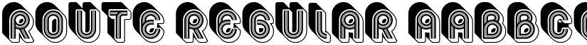 Route Regular font