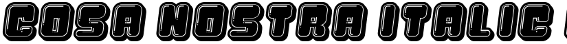 Cosa Nostra Italic font