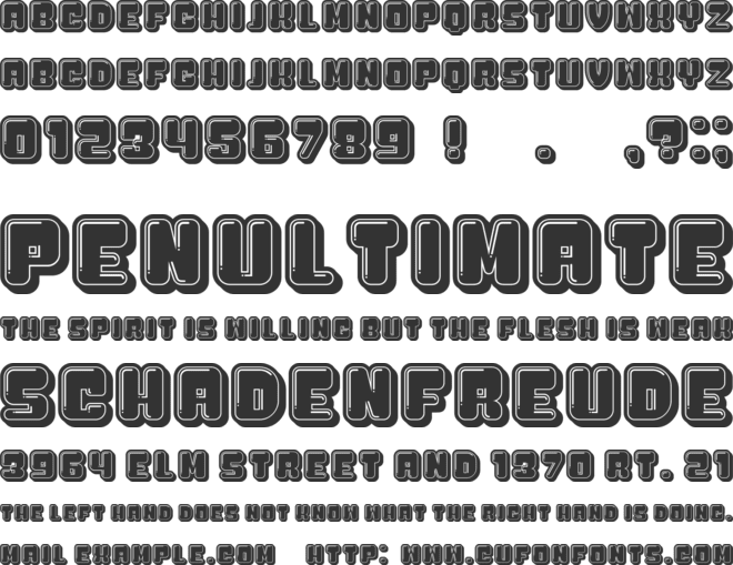 Cosa Nostra font preview