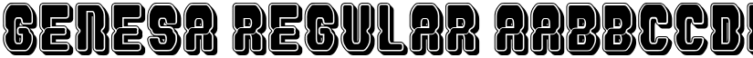 Genesa Regular font